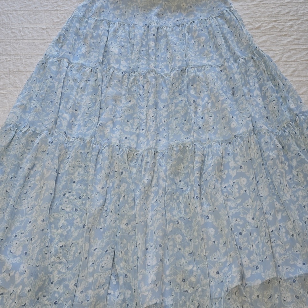 Lauren Ralph Lauren Floral Georgette Peasant Skirt - Picture 2 of 13